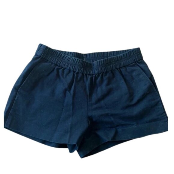 J Crew Elastic Waist Black Cotton Shorts Size Xsmall - Picture 1 of 5